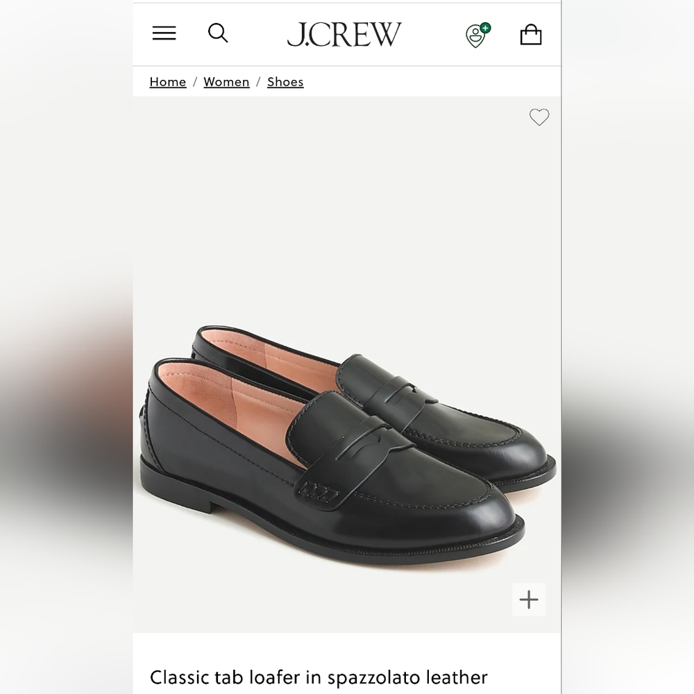 J. Crew Women's Black Leather Loafers